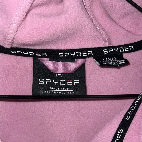 Spyder Women's Mauve Hooded Soft Jacket Size Large - Picture 2 of 8